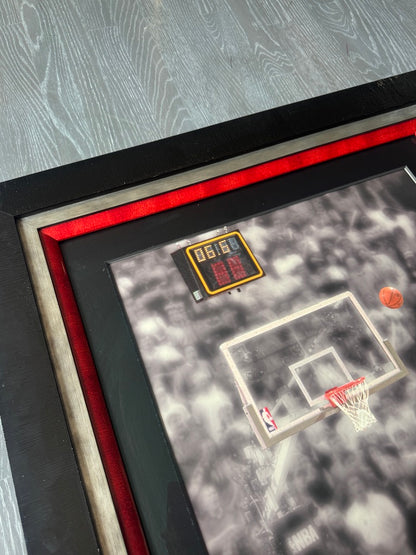 Michael Jordan Signed LE "The Last Shot" Custom Framed Photo UDA Limited Edition #98/230