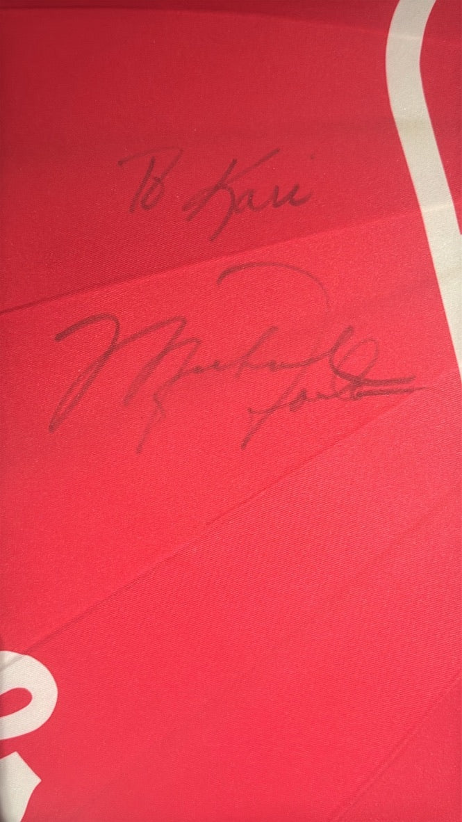 Michael Jordan Signed Umbrells PERFECT FOR CUT, (perfect for any project) RARE Signature BECKETT LOA