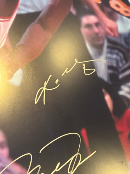 Michael Jordan V Kobe Bryant Dual Signed 16x20 Auto Photo UDA Upper Deck LE /200