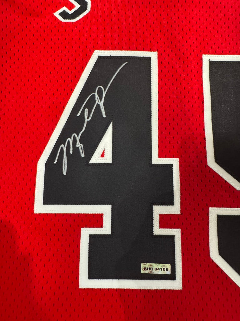 Michael Jordan Signed Chicago Bulls #45 Authentic Pro Cut Jersey (UDA Hologram + Beckett LOA)