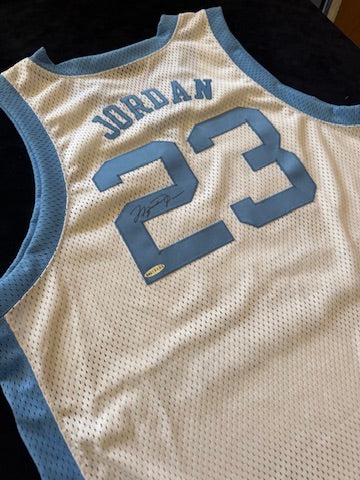 Michael Jordan Signed UNC Jersey UDA Box and Papers