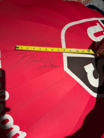 Michael Jordan Signed Umbrells PERFECT FOR CUT, (perfect for any project) RARE Signature BECKETT LOA
