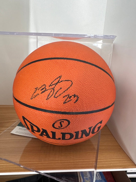 Lebron James Signed Basketball UDA card only ( FILL IN)