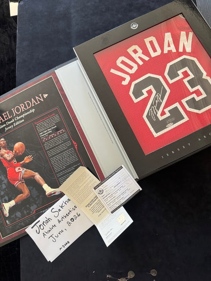 Michael Jordan Signed Red Bulls Jersey Archives - 065/230 Box UDA BAJ63762