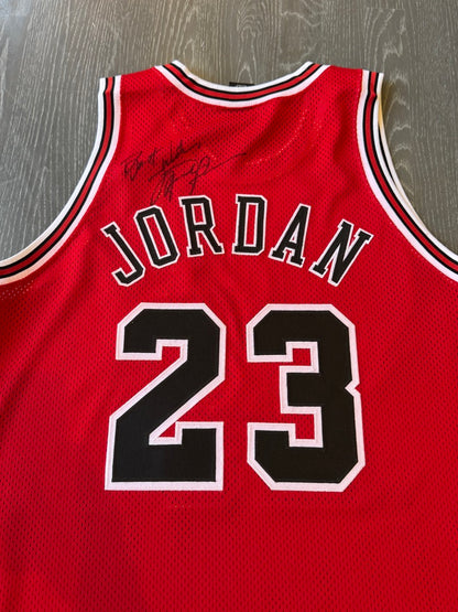 Michael Jordan Signed Red Bulls #23 Jersey Inscribed "Best Wishes"  JSA LOA