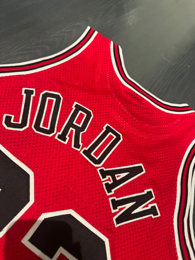 Michael Jordan Signed Chicago Bulls Red Nike Authentic Pro Cut Jersey UDA