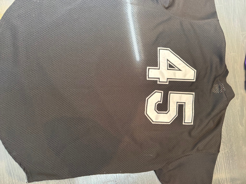 Michael Jordan Game Worn Barrons Jersey Practice used Dave Miedema LOA ( FILL IN)