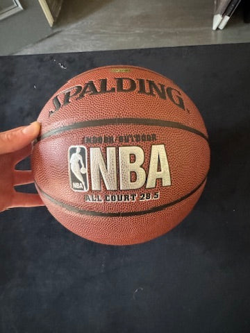 Michael Jordan Signed Basketball UDA THICK BOLD SILVER