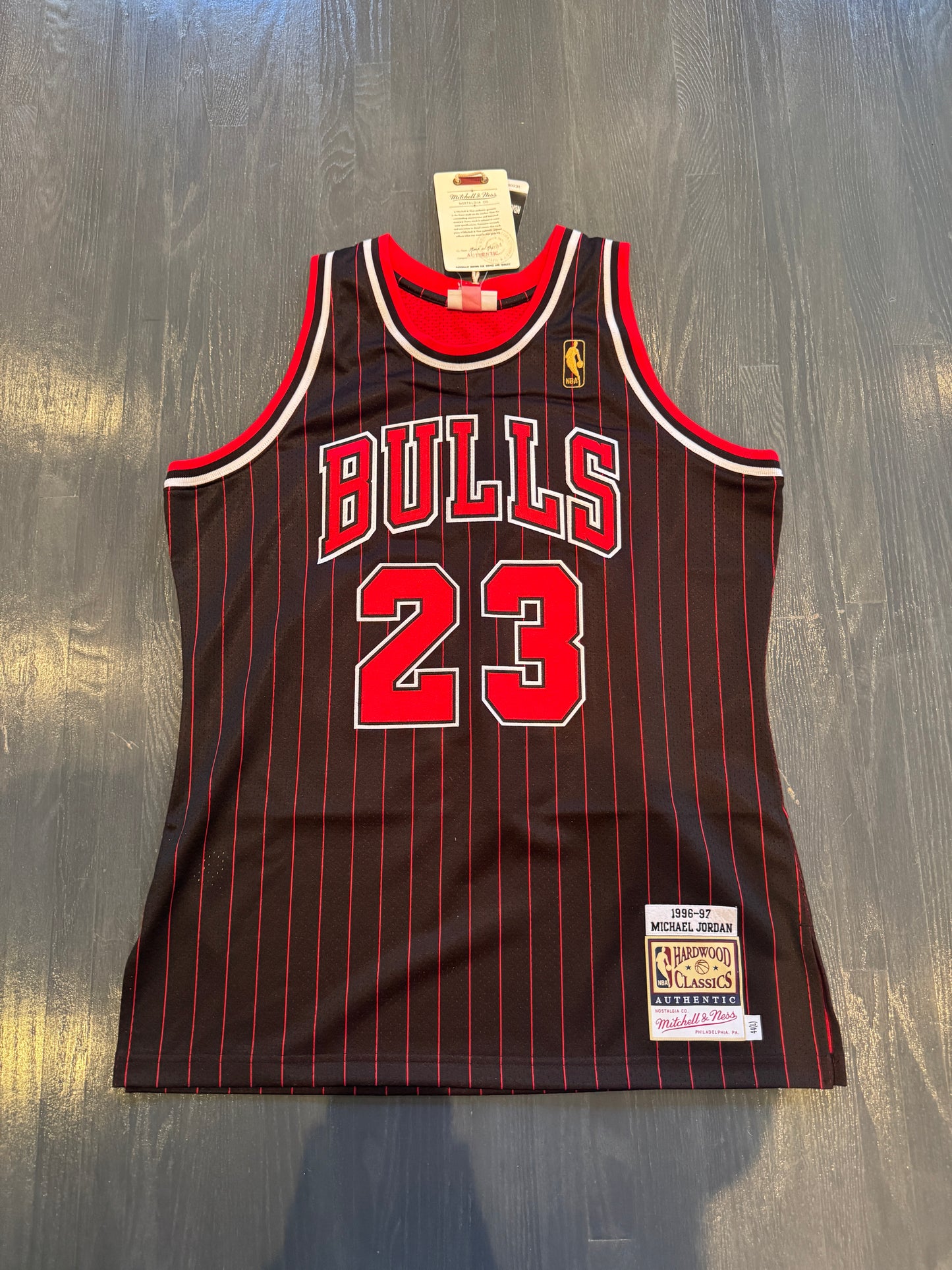 Michael Jordan Signed Authentic Pinstripe Jersey #23 Bulls UDA