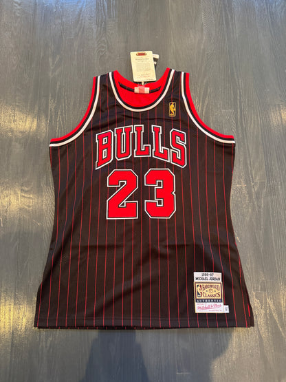 Michael Jordan Signed Authentic Pinstripe Jersey #23 Bulls UDA