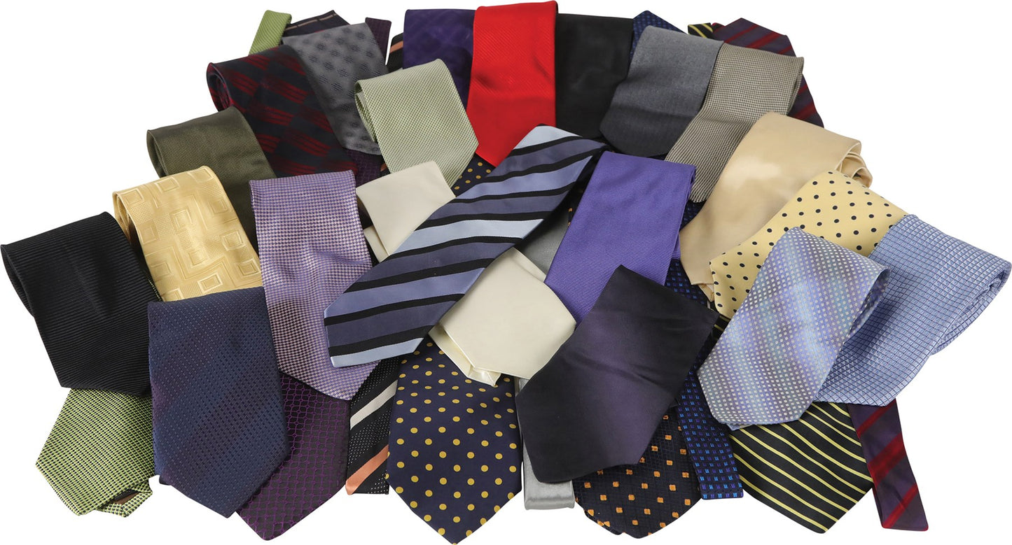 Michael Jordan's Ties - Lot of 31 (ex-"The Last Dance" Security Guard & Family LOA)
