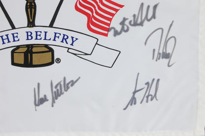 2002 Ryder Cup Signed Flag w/Tiger Woods (PSA)