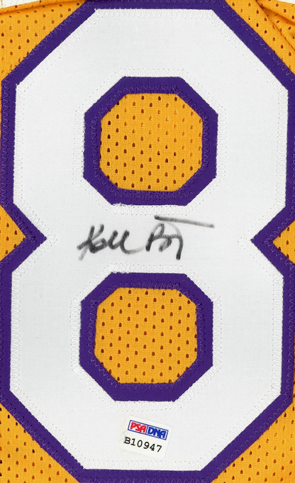 Kobe Bryant Signed Custom #8 Jersey Lakers PSA LOA