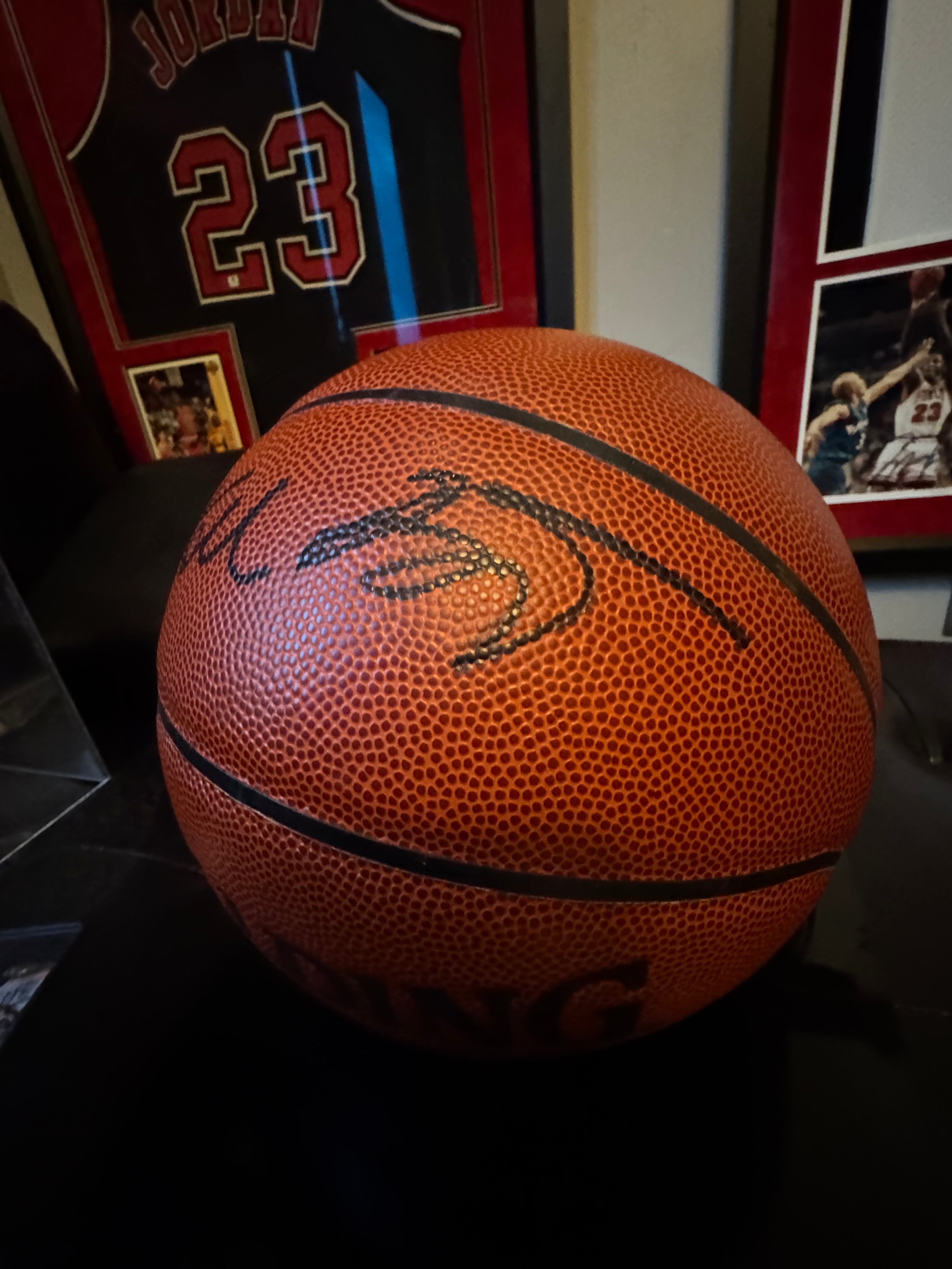 Kobe Bryant Signed Authentic Spalding basketball Bold Signature PSA DNA COA
