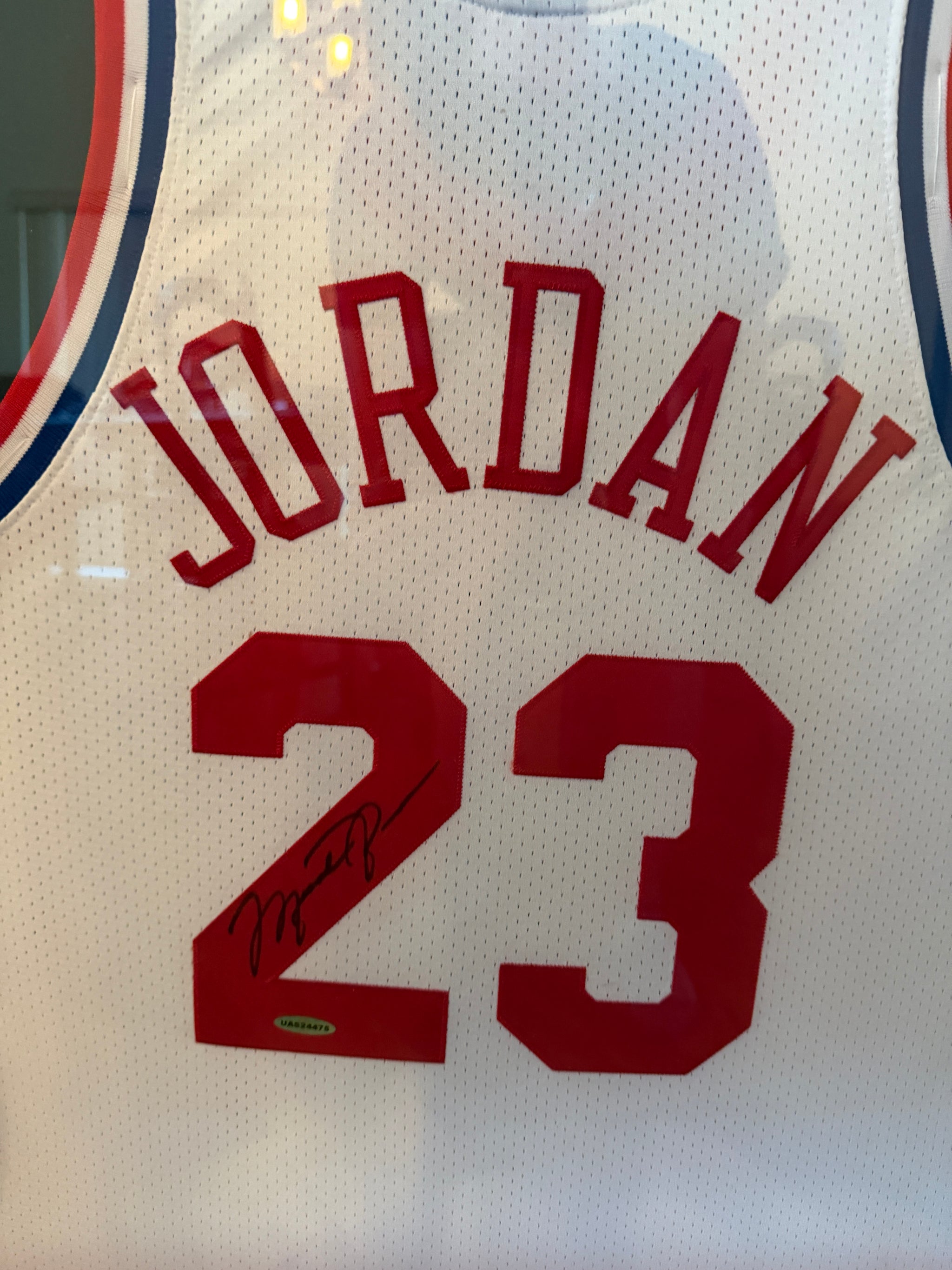 Michael Jordan Signed NBA All Star Game Jersey Upper Deck UDA Custom Framed