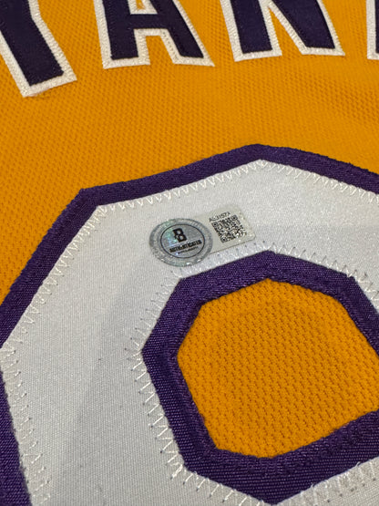 Kobe Bryant Signed Jersey Authentic Mitchell And Ness Lakers #8 Beckett LOA + PSA COA