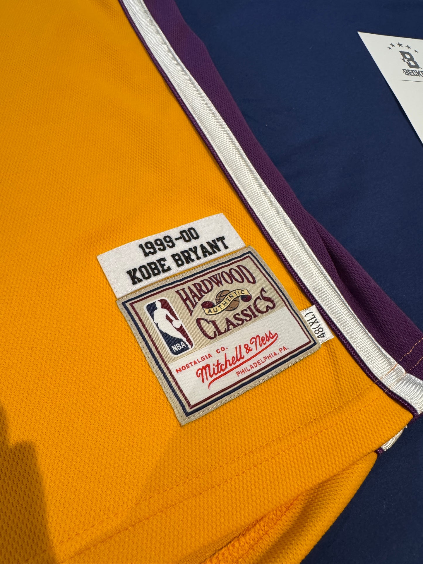 Kobe Bryant Signed Jersey Authentic Mitchell And Ness Lakers #8 Beckett LOA + PSA COA
