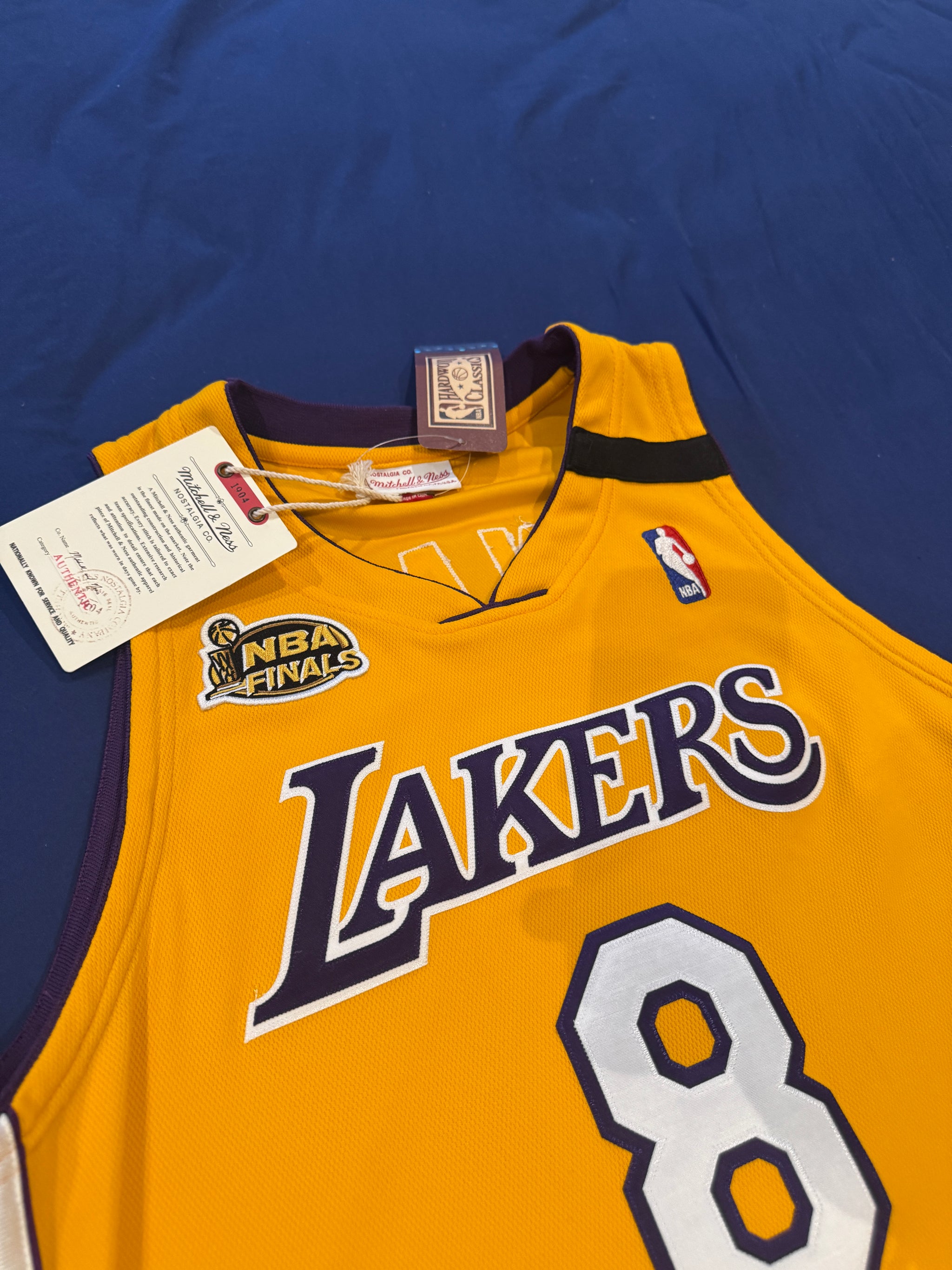 Kobe Bryant Signed Jersey Authentic Mitchell And Ness Lakers #8 Beckett LOA + PSA COA