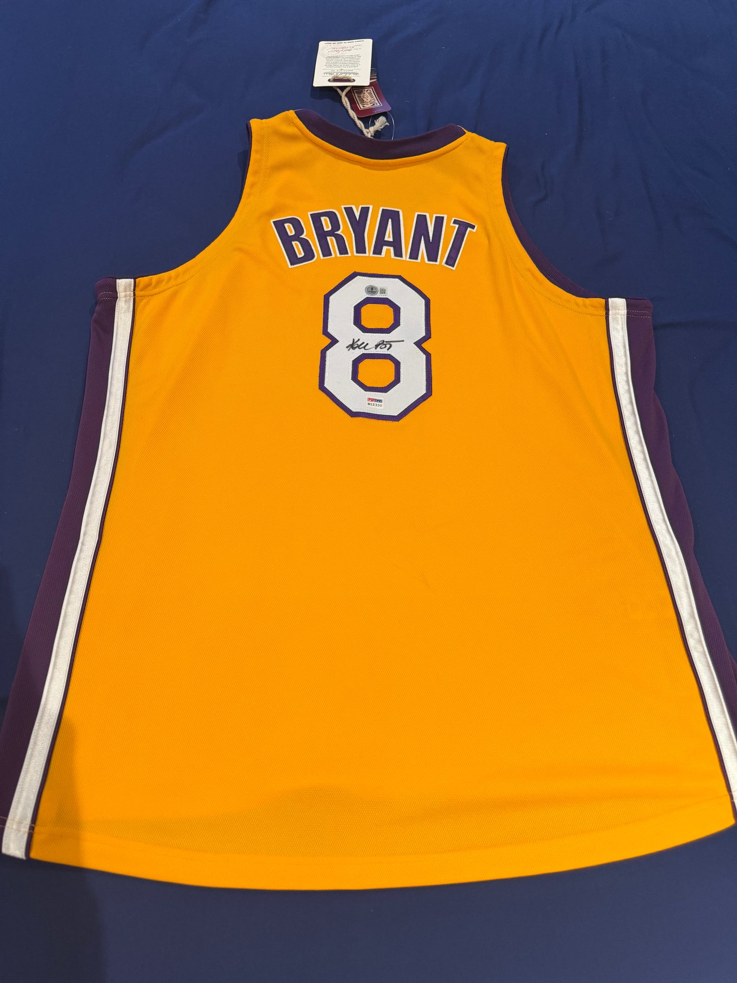 Kobe Bryant Signed Authentic Lakers Finals Jersey Mitchell And Ness #8 Beckett LOA + PSA COA