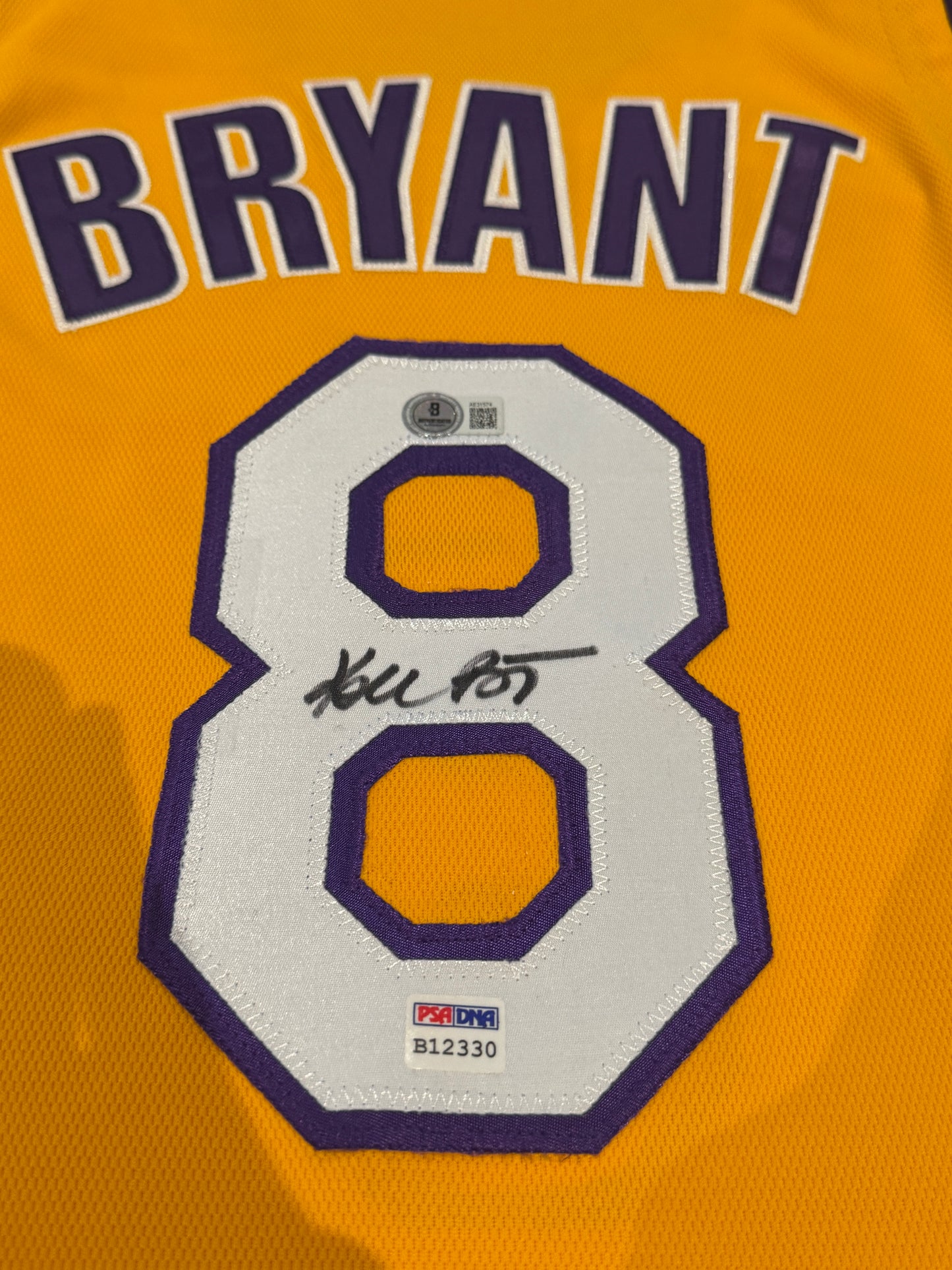 Kobe Bryant Signed Authentic Lakers Finals Jersey Mitchell And Ness #8 Beckett LOA + PSA COA