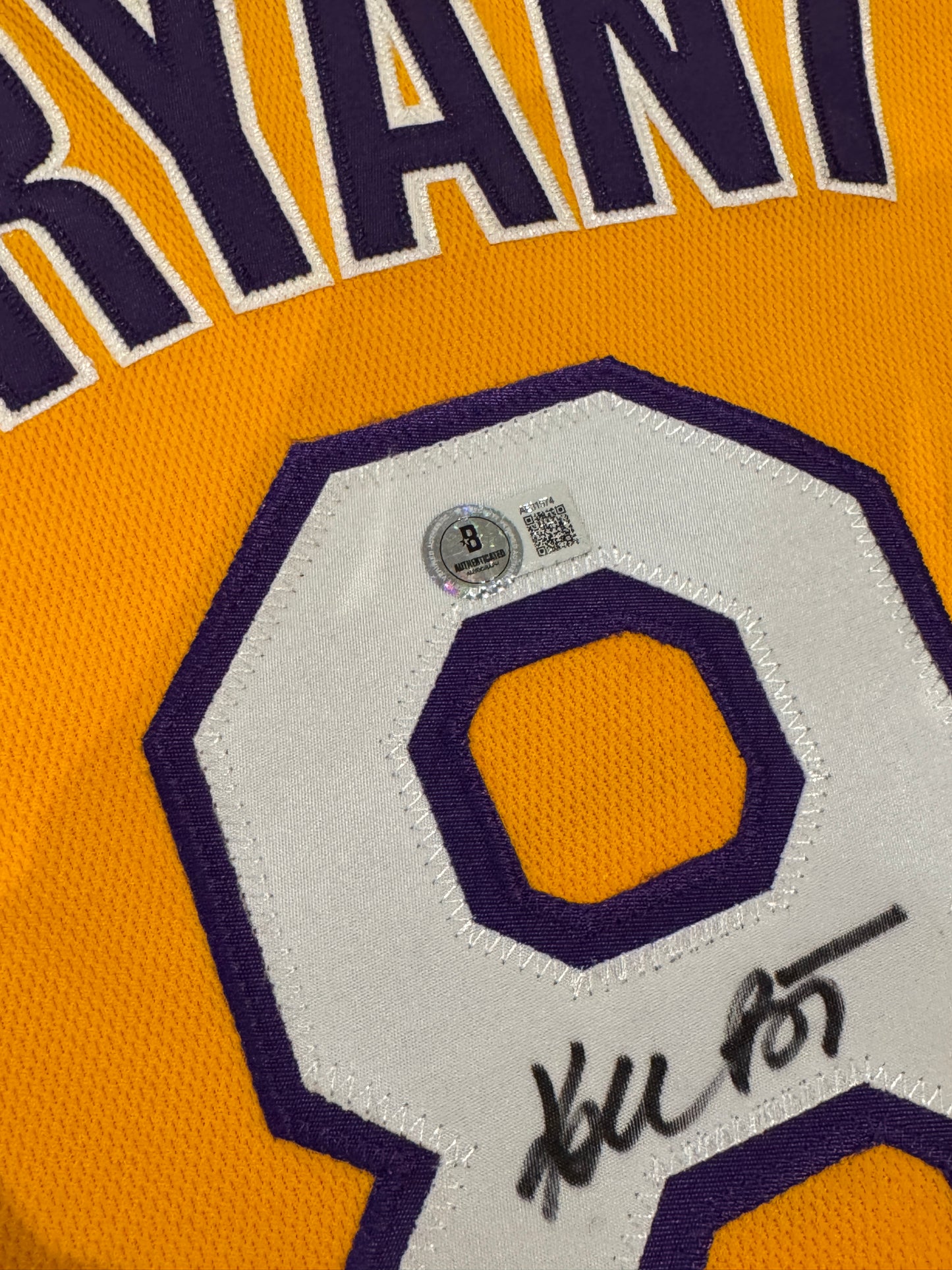 Kobe Bryant Signed Authentic Lakers Finals Jersey Mitchell And Ness #8 Beckett LOA + PSA COA