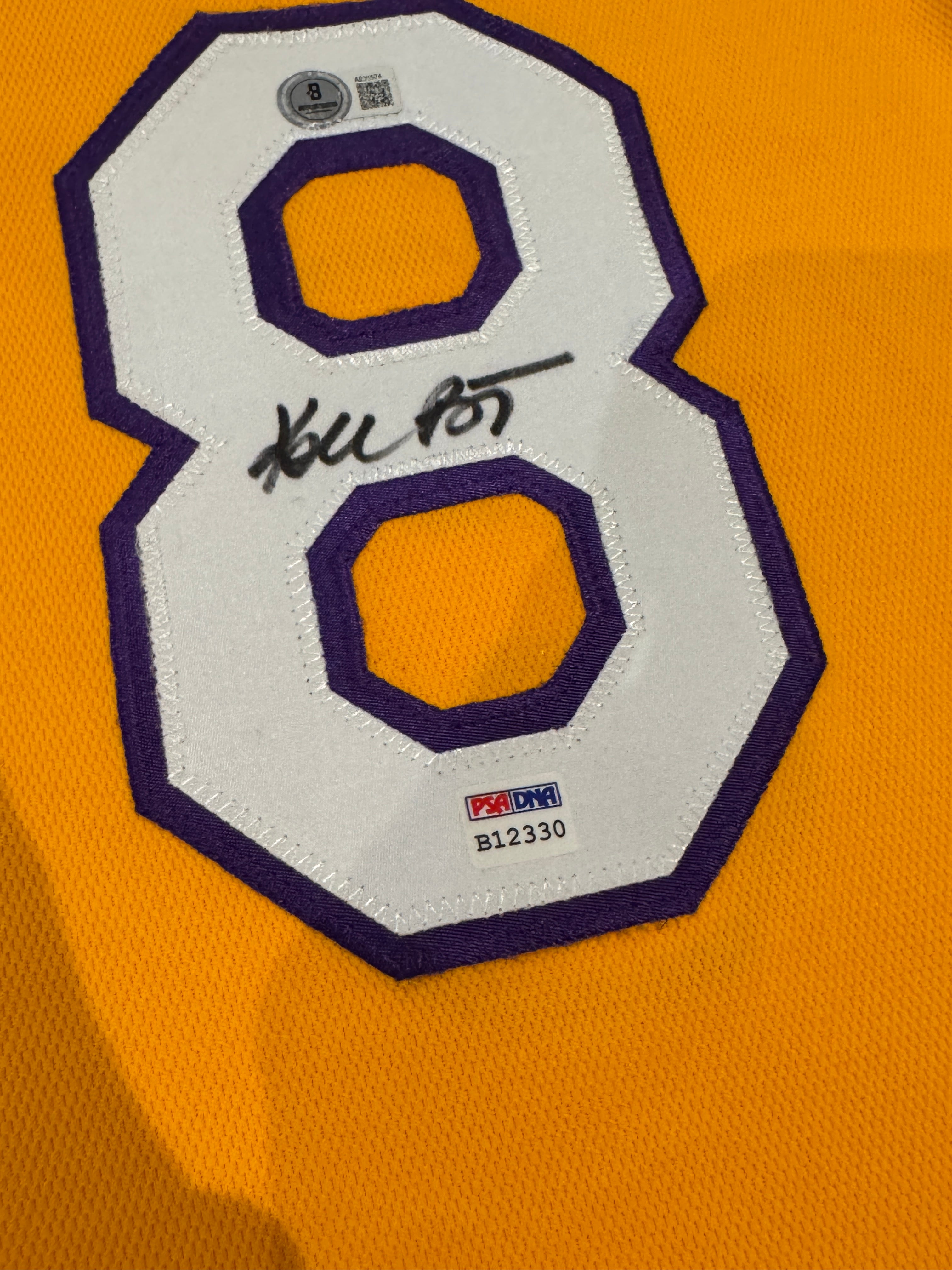 Kobe Bryant Signed Authentic Lakers Finals Jersey Mitchell And Ness #8 Beckett LOA + PSA COA