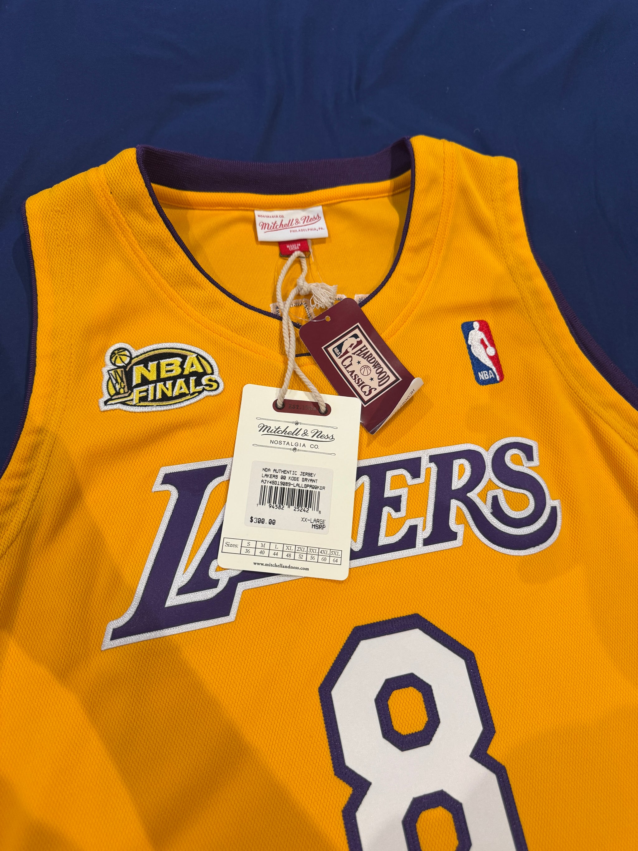 Kobe Bryant Signed Authentic Lakers Finals Jersey Mitchell And Ness #8 Beckett LOA + PSA COA