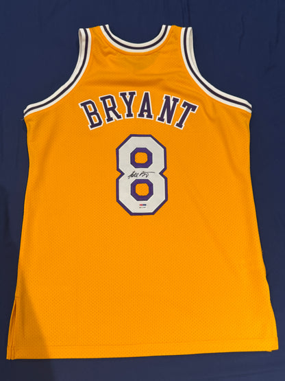 Kobe Bryant Signed Jersey Authentic Mitchell And Ness Lakers #8 PSA DNA COA