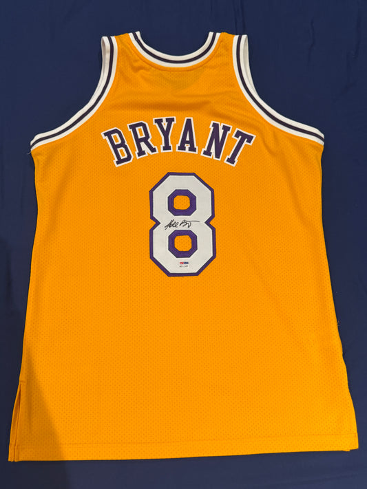Kobe Bryant Signed Jersey Authentic Mitchell And Ness Lakers #8 PSA DNA COA