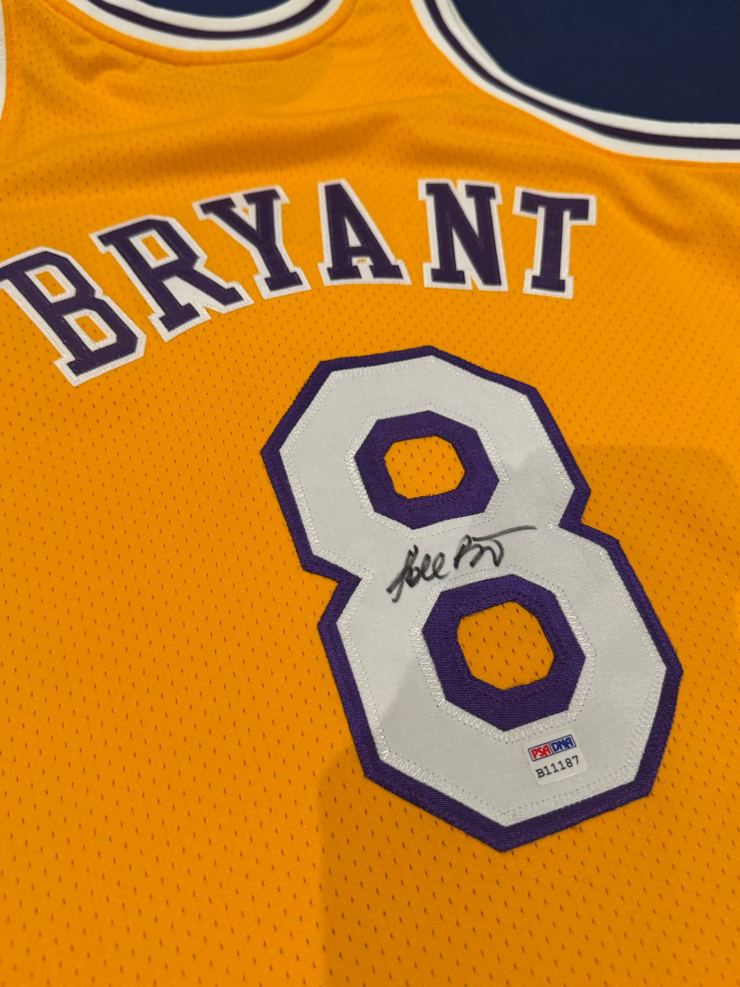 Kobe Bryant Signed Jersey Authentic Mitchell And Ness Lakers #8 PSA DNA COA