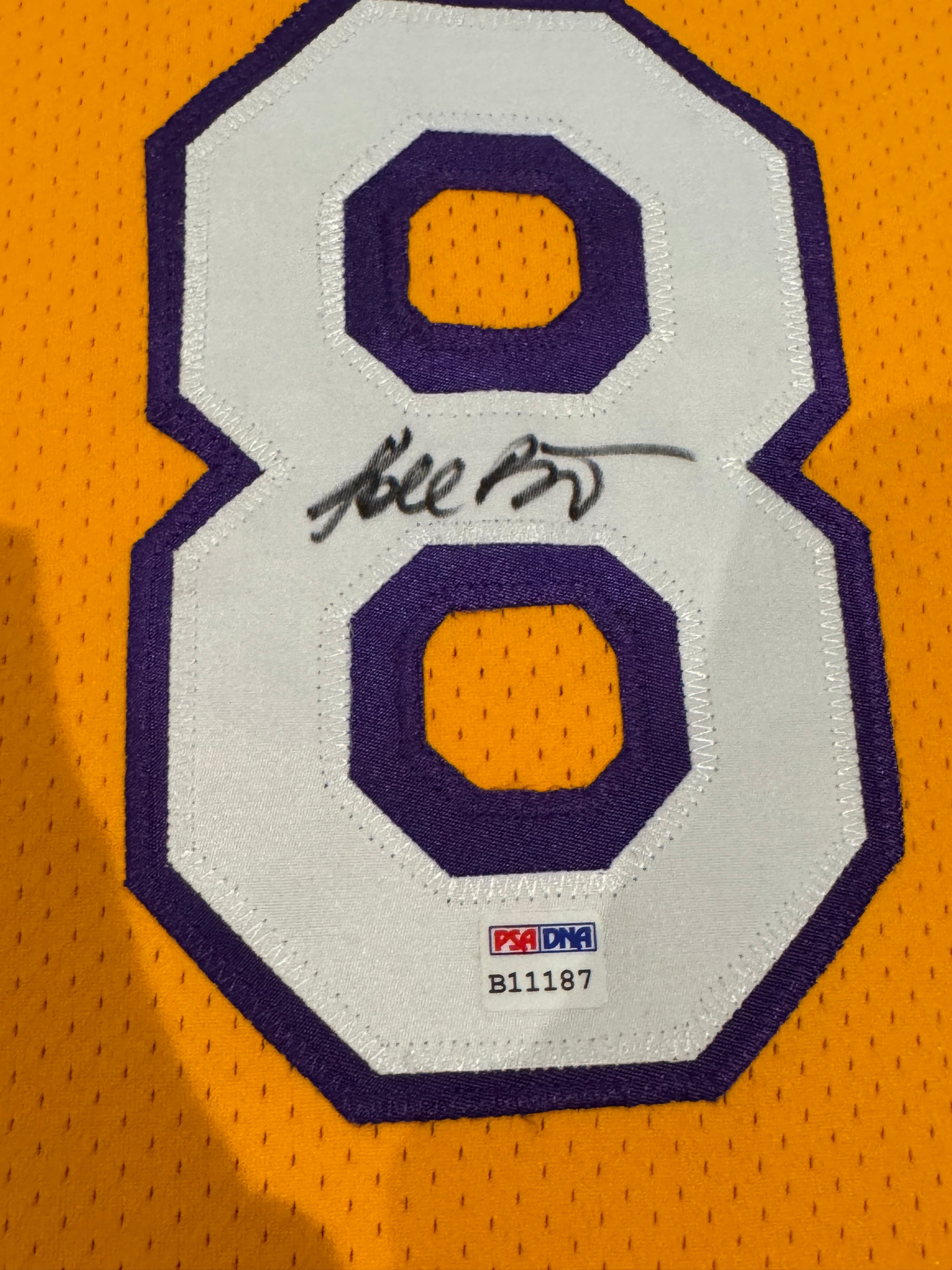 Kobe Bryant Signed Jersey Authentic Mitchell And Ness Lakers #8 PSA DNA COA