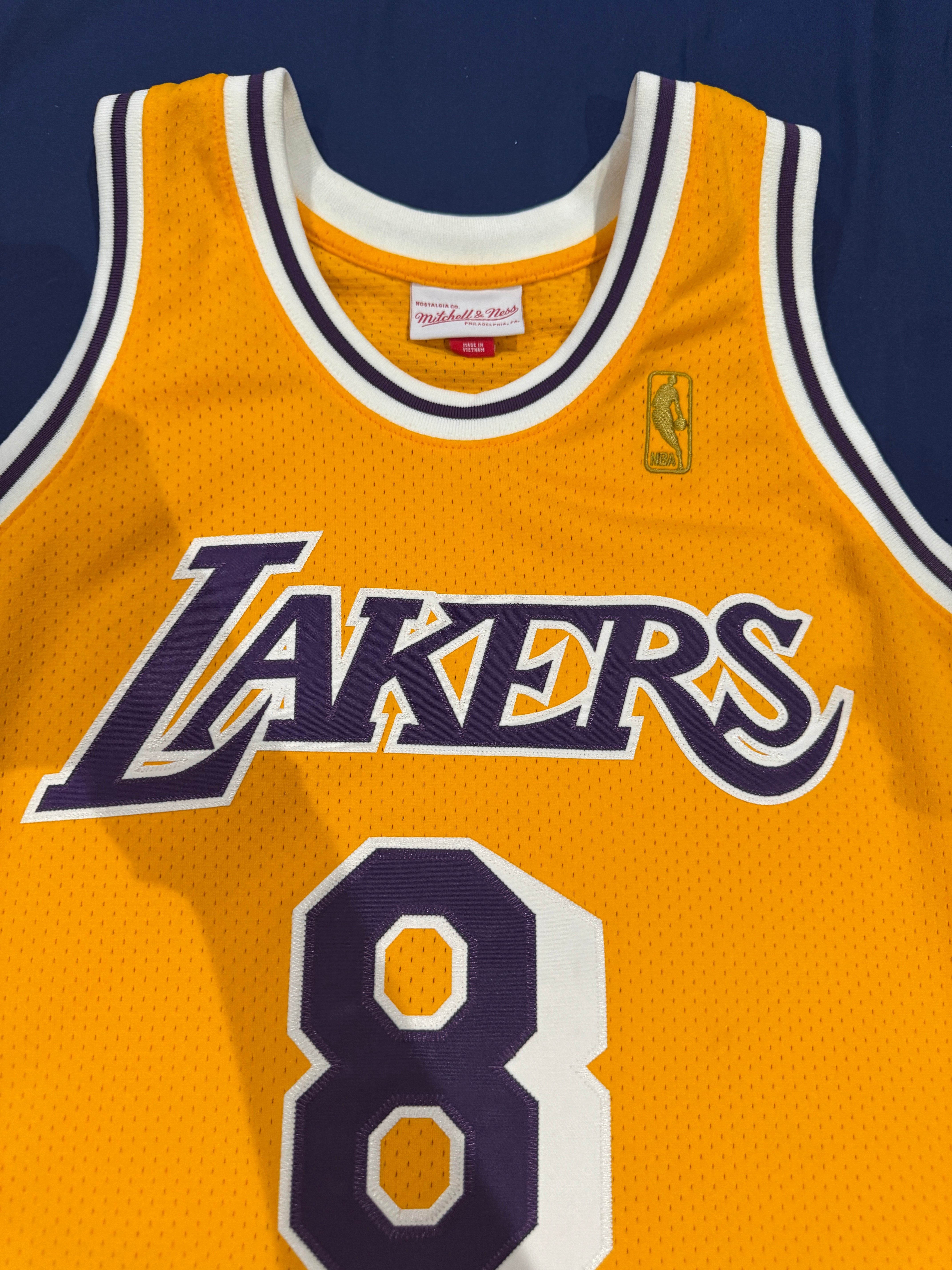 Kobe Bryant Signed Jersey Authentic Mitchell And Ness Lakers #8 PSA DNA COA