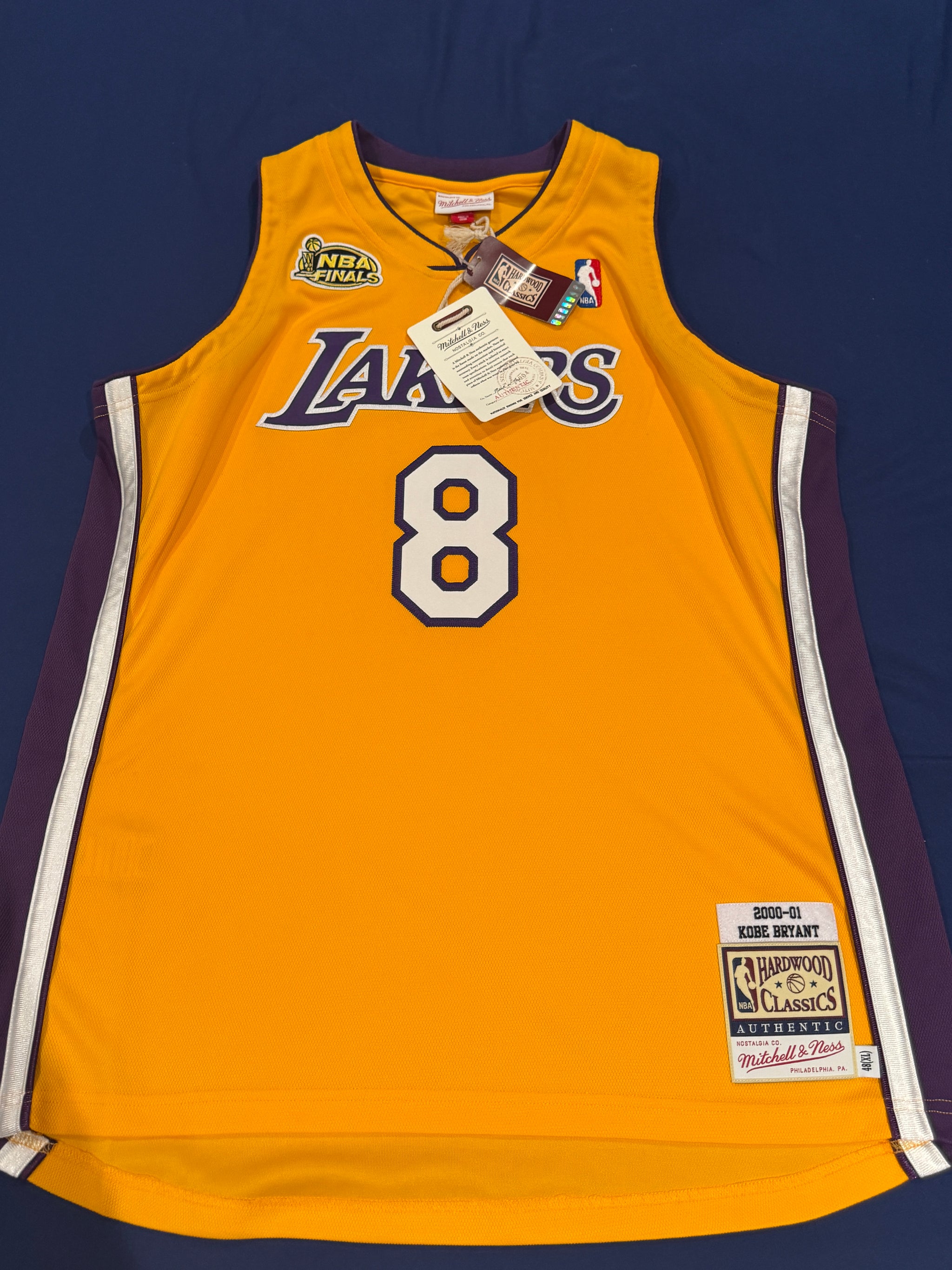 Kobe Bryant Signed Jersey Authentic Mitchell And Ness Lakers #8 Beckett LOA + PSA DNA COA