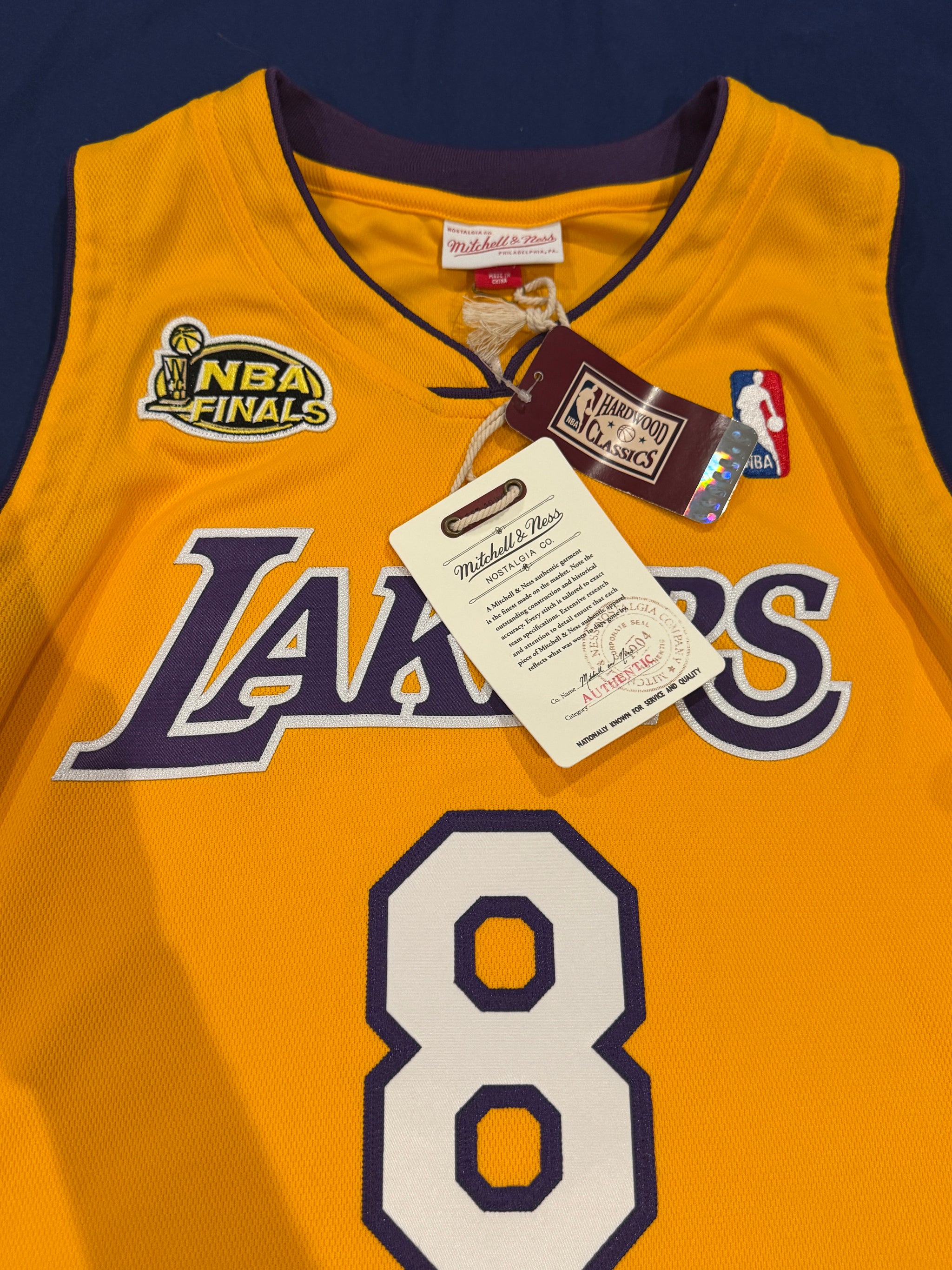 Kobe Bryant Signed Jersey Authentic Mitchell And Ness Lakers #8 Beckett LOA + PSA DNA COA
