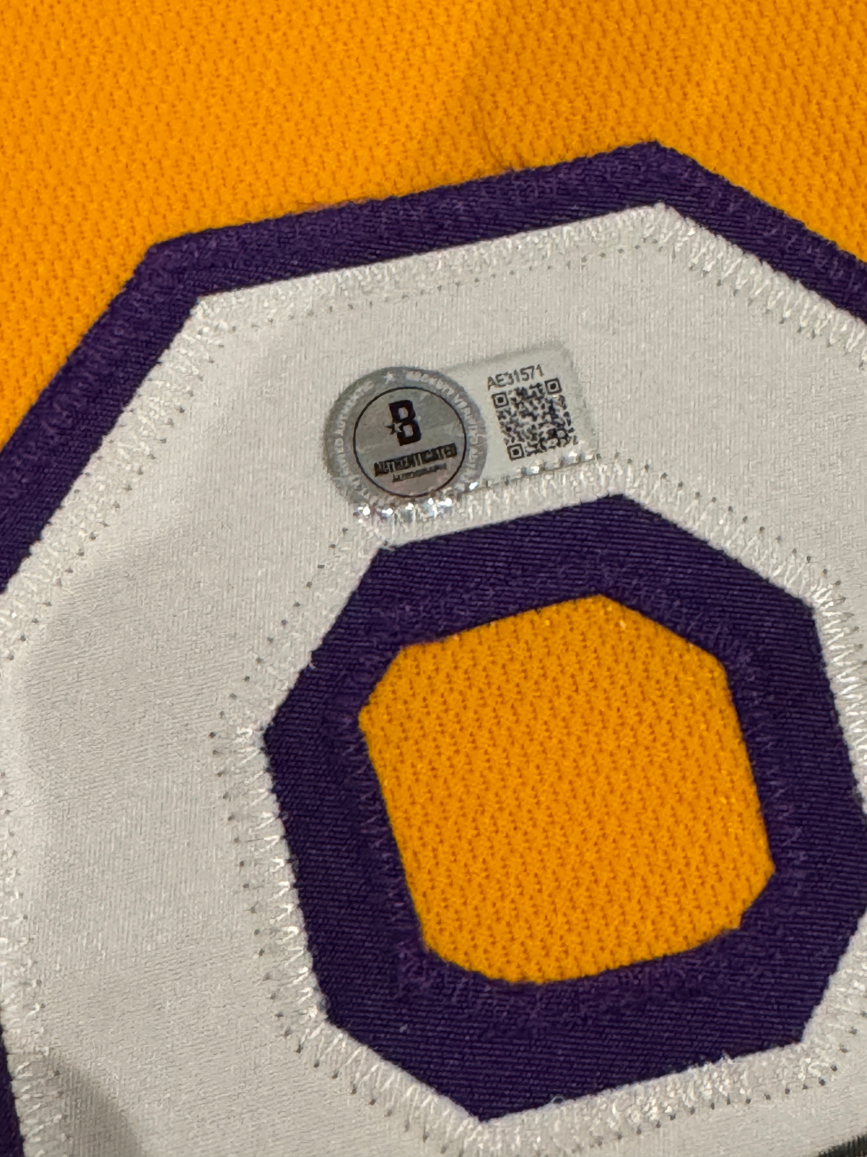 Kobe Bryant Signed Jersey Authentic Mitchell And Ness Lakers #8 Beckett LOA + PSA DNA COA