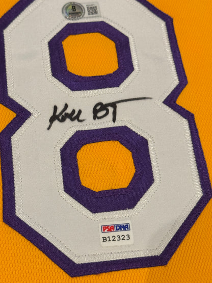Kobe Bryant Signed Jersey Authentic Mitchell And Ness Lakers #8 Beckett LOA + PSA DNA COA