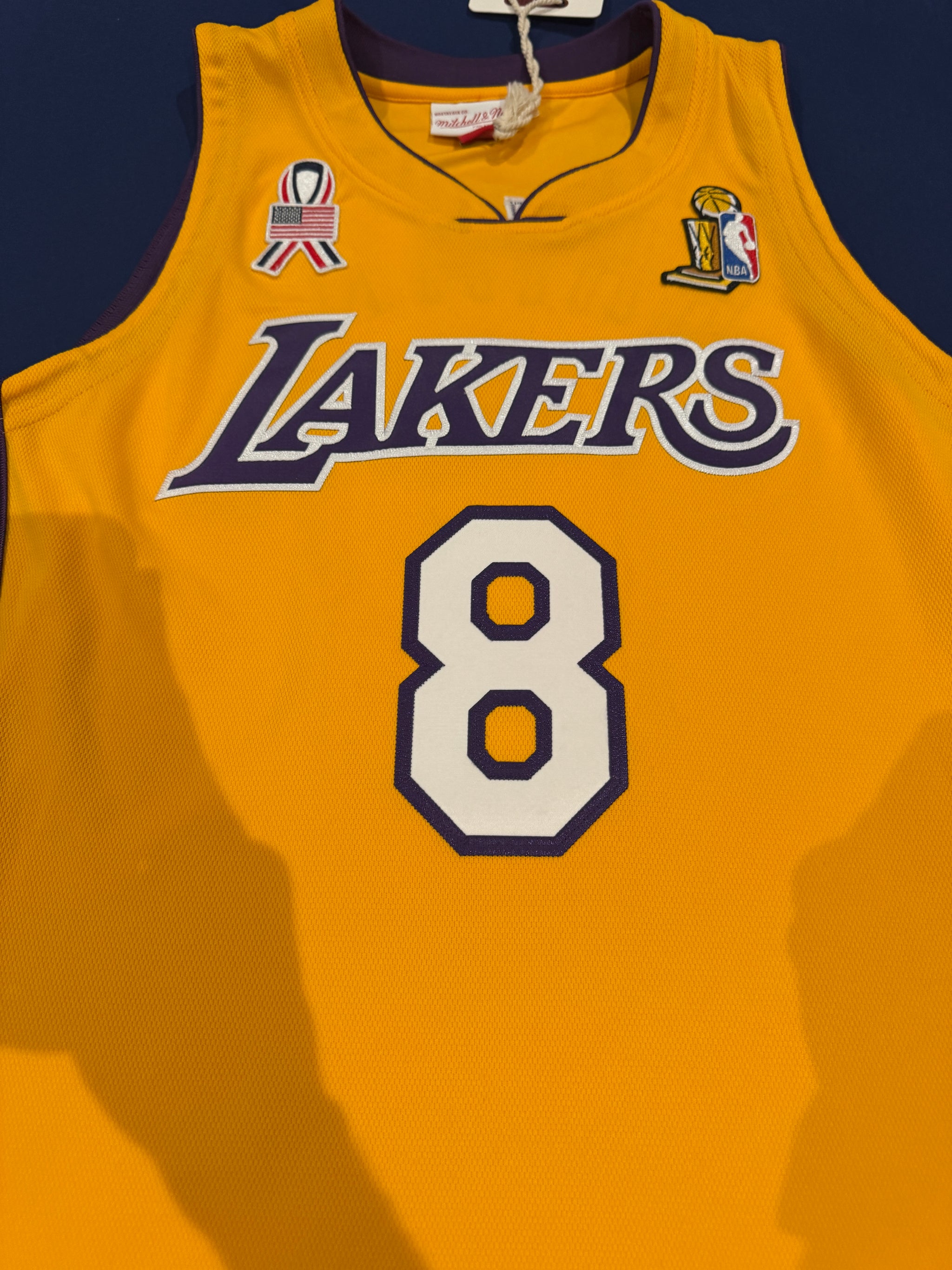 Kobe Bryant Signed Jersey Authentic Mitchell And Ness Lakers #8 Beckett LOA + PSA DNA COA