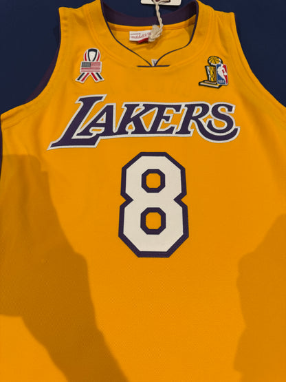 Kobe Bryant Signed Jersey Authentic Mitchell And Ness Lakers #8 Beckett LOA + PSA DNA COA