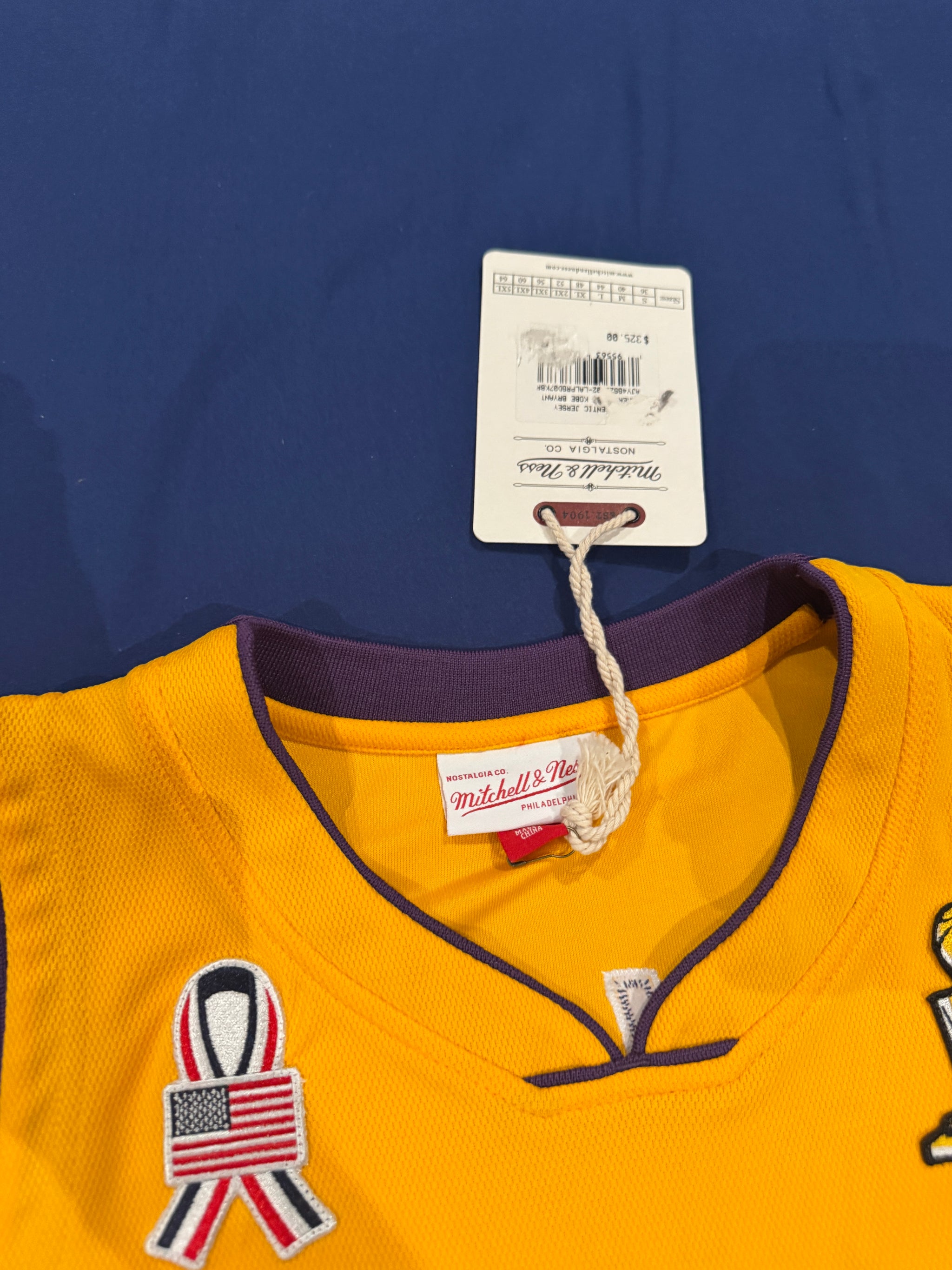 Kobe Bryant Signed Jersey Authentic Mitchell And Ness Lakers #8 Beckett LOA + PSA DNA COA