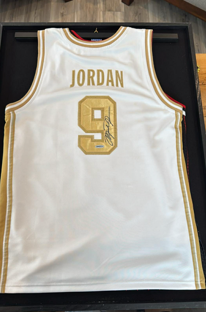 Michael Jordan Signed Signed #9 Dream Team Jersey UDA + GOAT