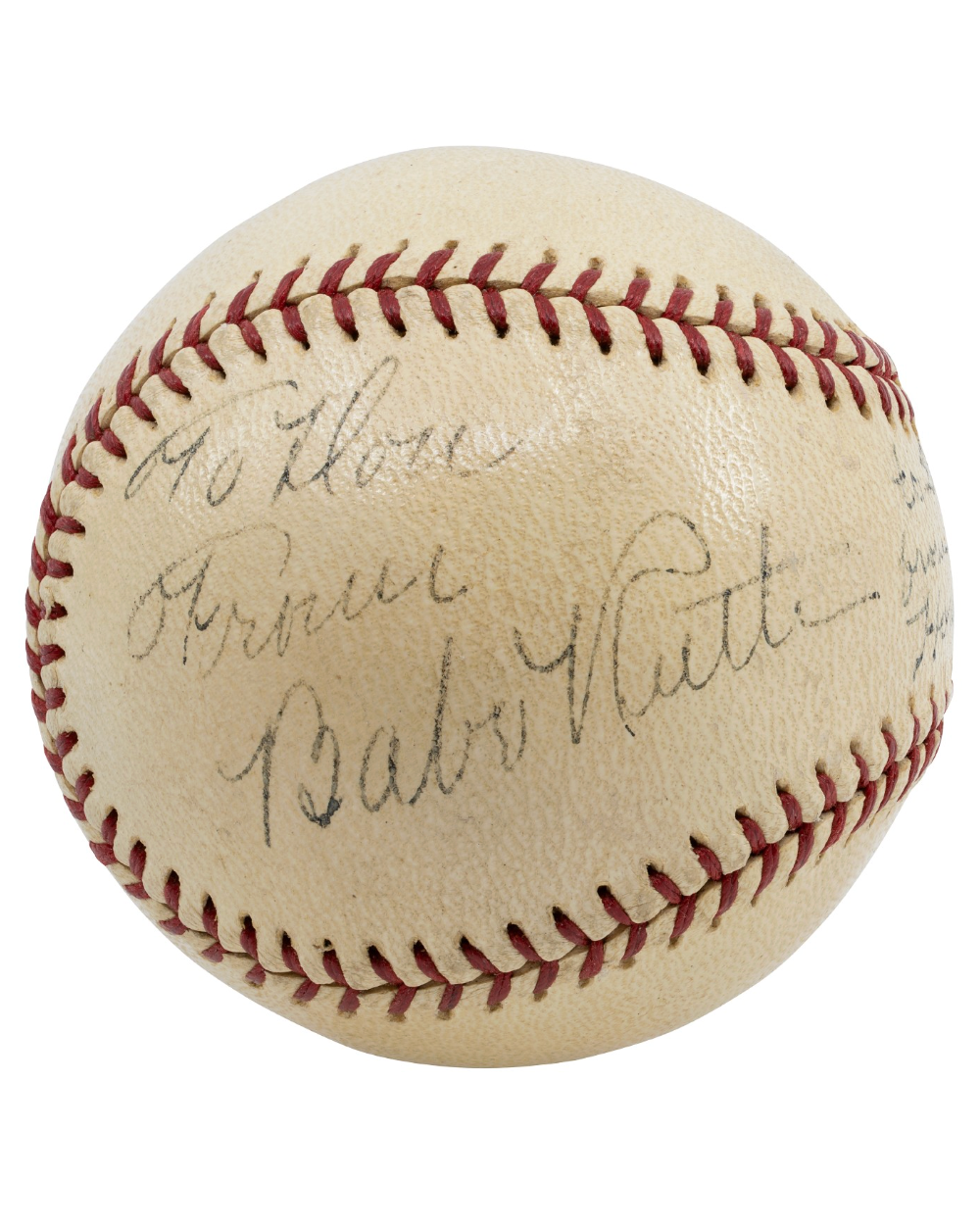 Babe Ruth & Honus Wagner Dual-Signed Official National League Baseball (JSA LOA)