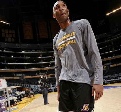 2015-16 Kobe Bryant LA Lakers Player-Worn Long Sleeve Shooting Shirt (Sourced from Lakers Former Player Development Assistant Coach)