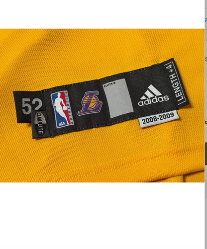 2008-09 Kobe Bryant LA Lakers Game Used/Issued Jersey (Championship Season)