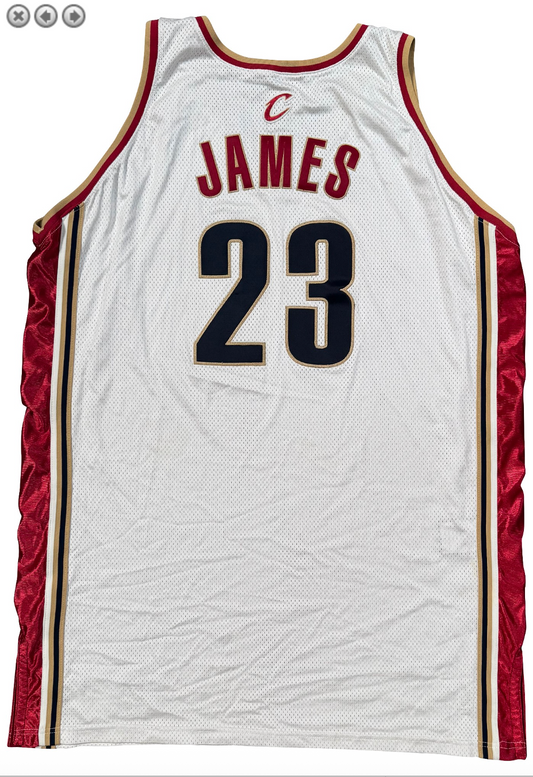 2003-04 LeBron James Cleveland Cavaliers Rookie Game Used/Issued Jersey