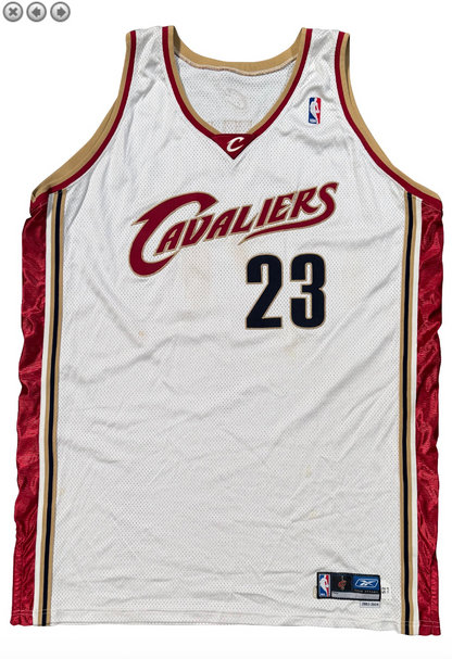 2003-04 LeBron James Cleveland Cavaliers Rookie Game Used/Issued Jersey