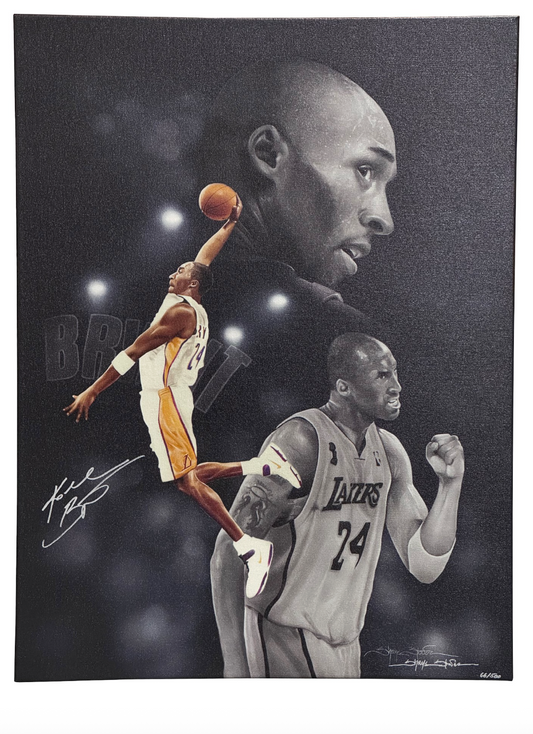 Kobe Bryant Autographed Shane Stover LE Canvas 21 x 28 GORGEOUS