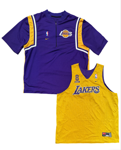 2000s Kobe Bryant Game Worn/Issued Finals Warm Up Shirts LA Lakers