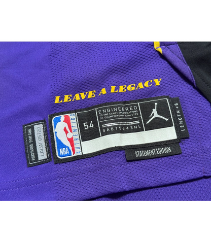 2022-23 LeBron James LA Lakers Statement Game Used/Issued Jersey