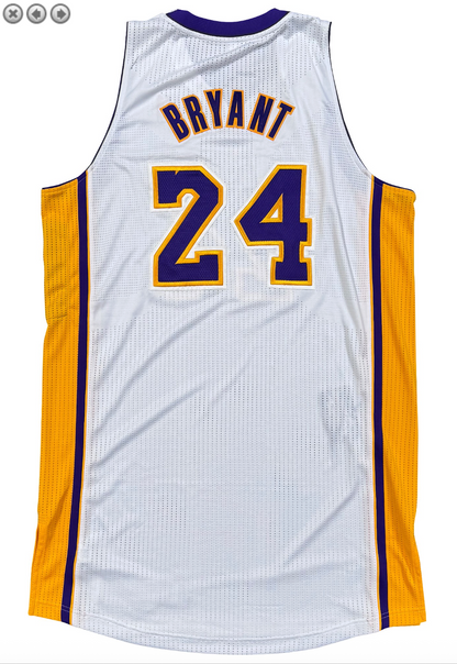 2011-12 Kobe Bryant LA Lakers Game Used/Issued Jersey