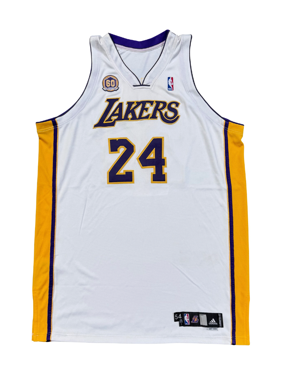2007-08 Kobe Bryant LA Lakers Game Used/Issued Jersey